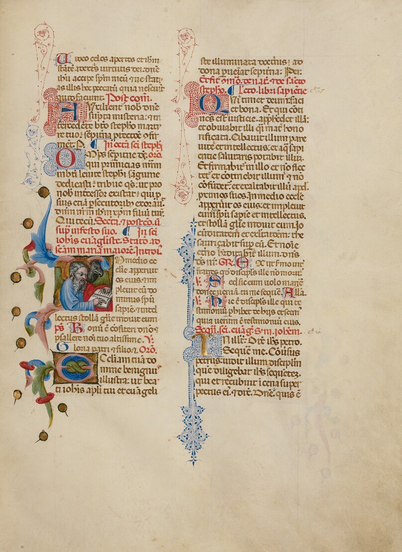Initial I: Saint John the Evangelist