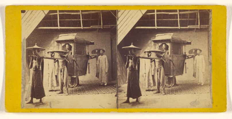 Mandarin in Sedan Chair, and Attendants.