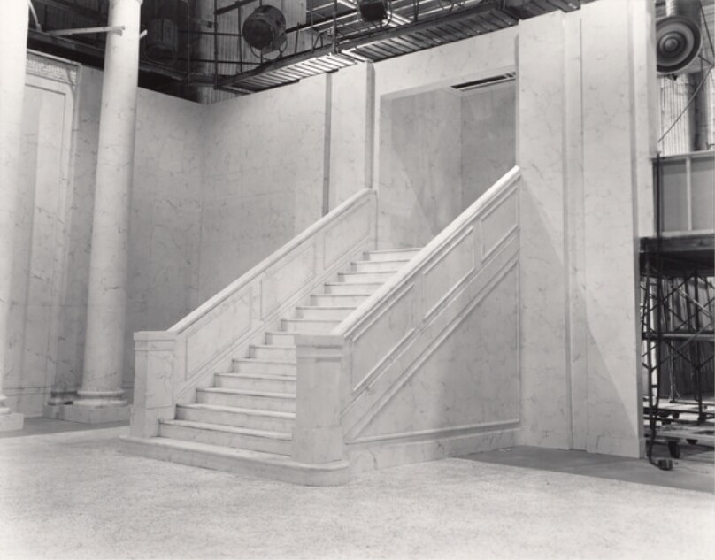 Marble Staircase; Serialized Movie-for-TV, "Rich Man, Poor Man" - Stage #37