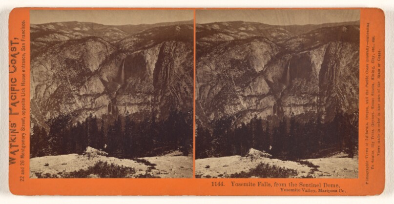 Yosemite Falls, from the Sentinel Dome, Yosemite Valley, Mariposa County, Cal.