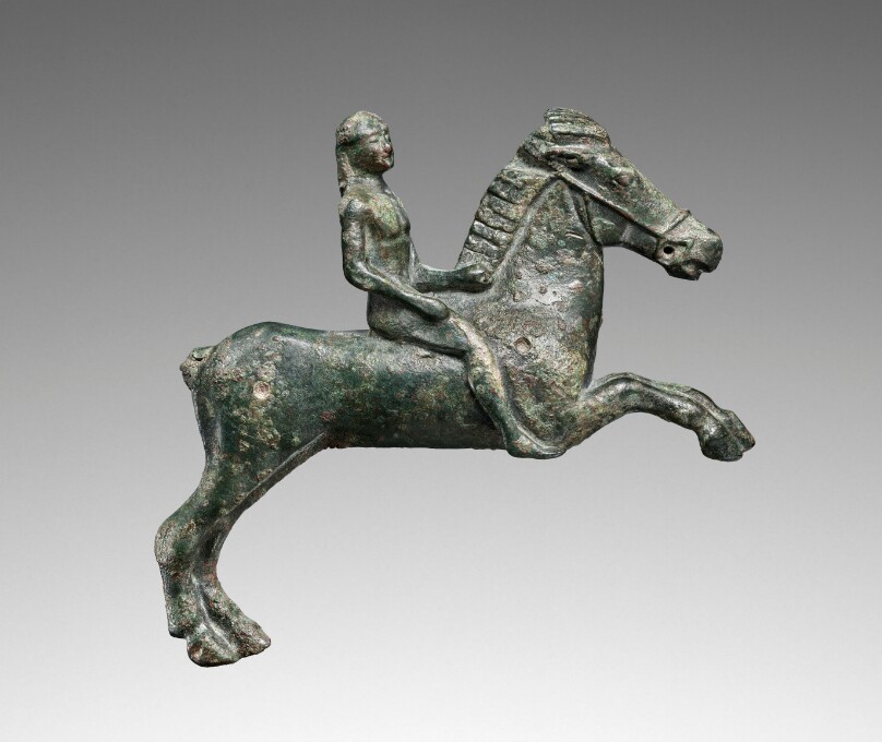 Appliqué in the Form of a Horse and Rider