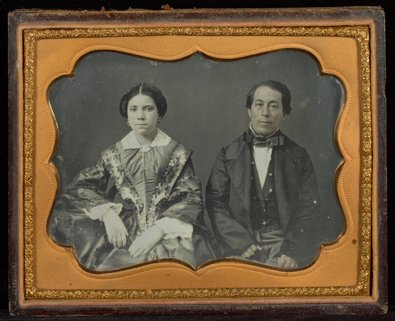 [Portrait of a Seated Woman and Man]