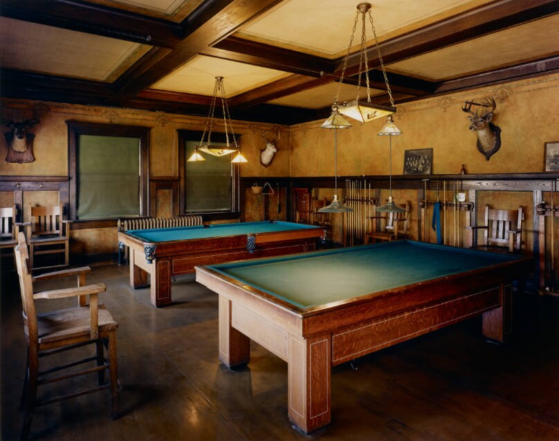 Billiard Room, Masonic Temple, Cooperstown, North Dakota