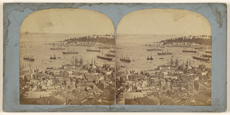 [View of Constantinople and harbor]