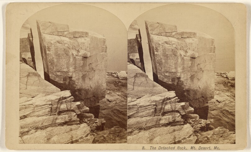 The Detached Rock, Mt. Desert, Me.