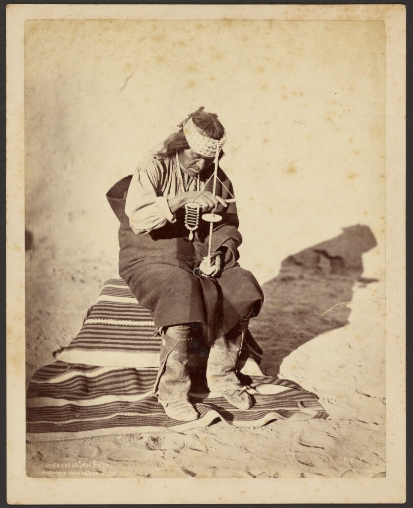 Governor of San Felipe Showing Manner of Using Drill