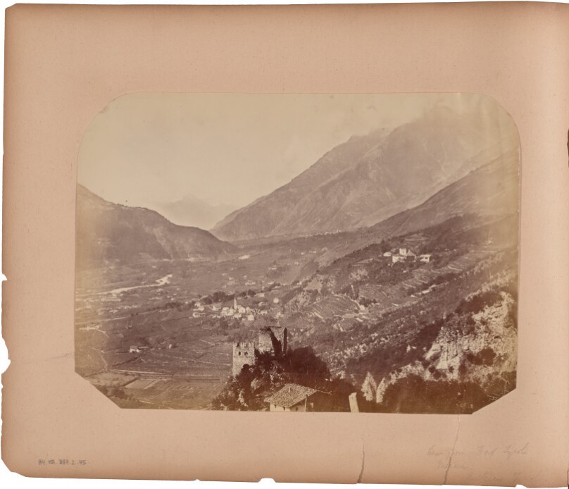 View from Dorf Tyrol. Meran. Austrian Tyrol