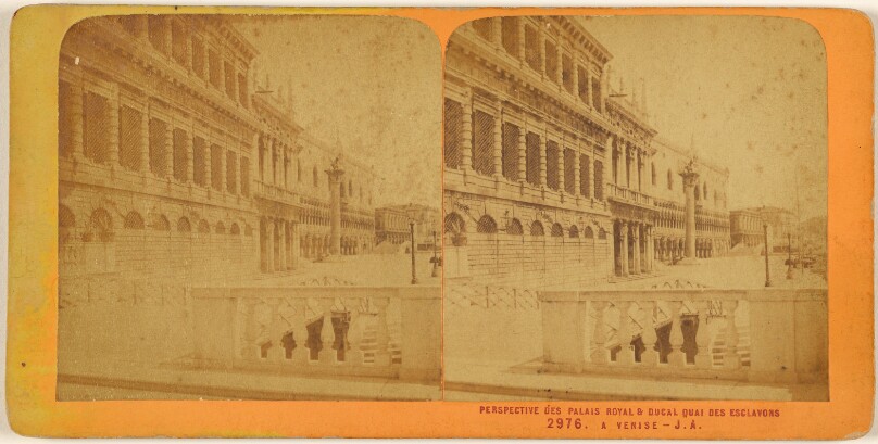 Vue du Palais Royale et Ducal depuis le quai des Esclavons, Venise