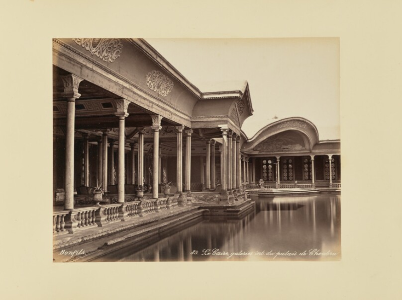 Le Caire, galeries int. du palais de Choubra