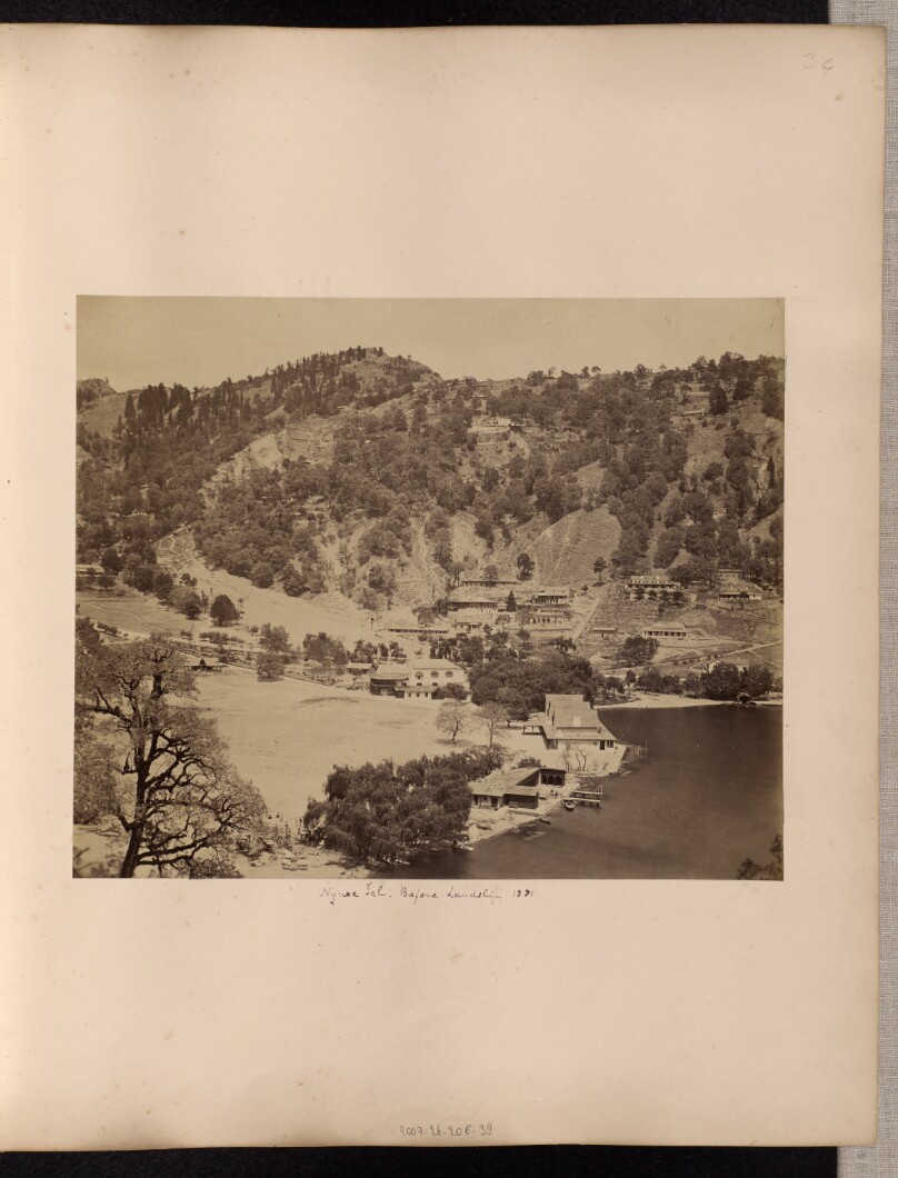 Nynee Tal, before Landslip, 1881