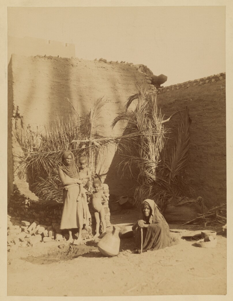 [Huts of the Fellaheen, Upper Egypt]