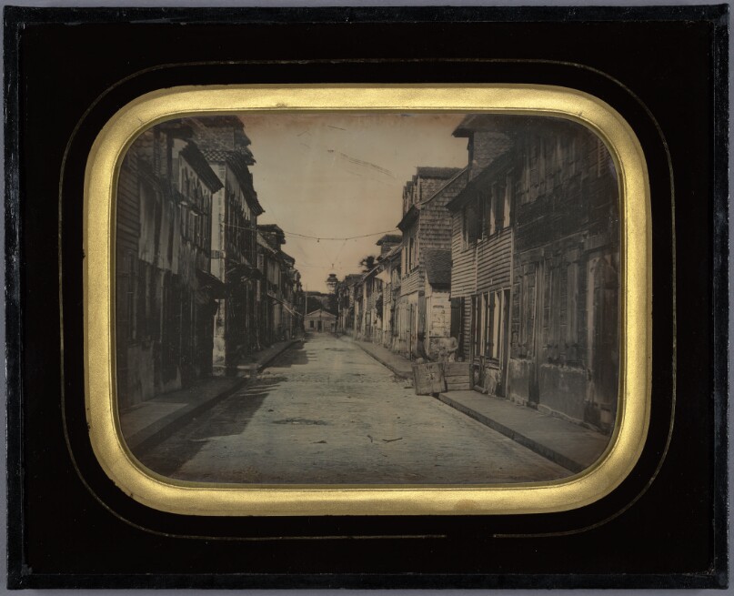 Street in Saint Pierre, Martinique