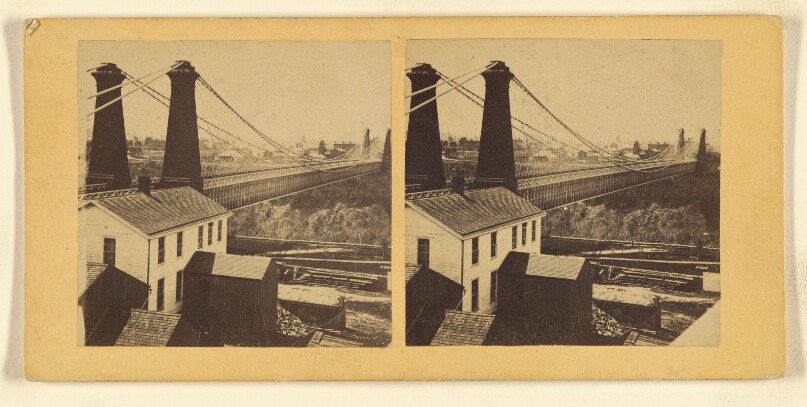 [View of Suspension Bridge, Niagara Falls, N.Y.]