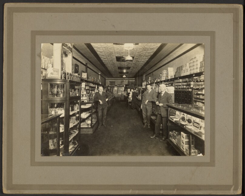 [Interior of grocery store]