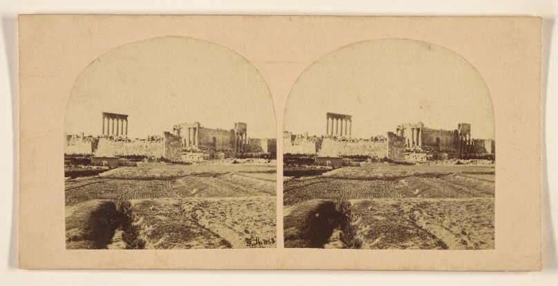 Baalbec. Seen from the South-East. The Ancient Heliopolis, or City of the Sun.