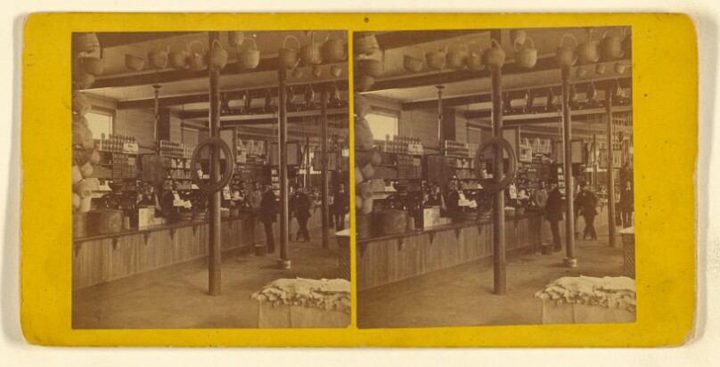 Interior View of A. & W. Sprague's Store, Elmwood, R.I.
