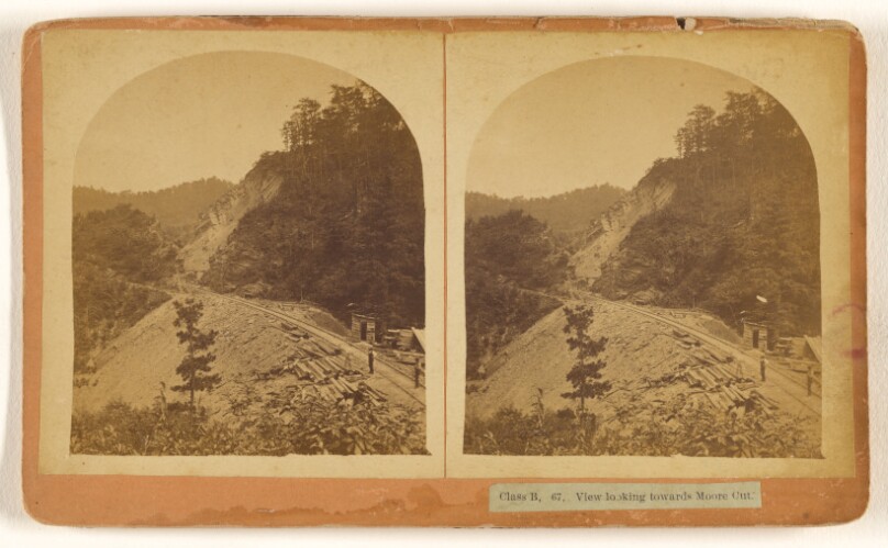View looking towards Moore Cut.