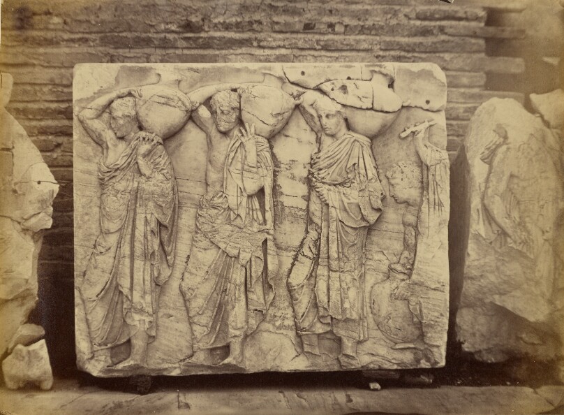 [Athens - sculptural fragment, Parthenon frieze]