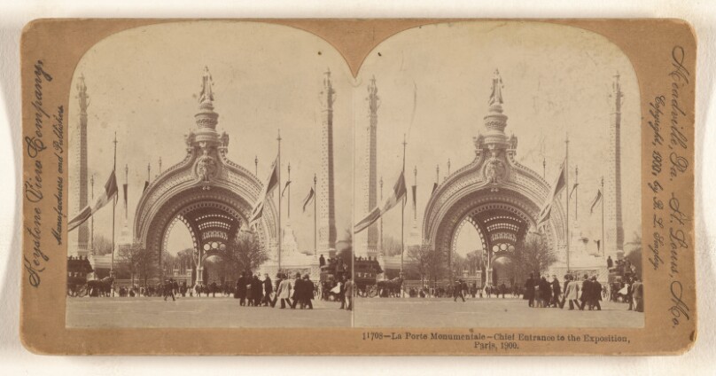 La Porte Monumentale - Chief Entrance to the Exposition, Paris, 1900.
