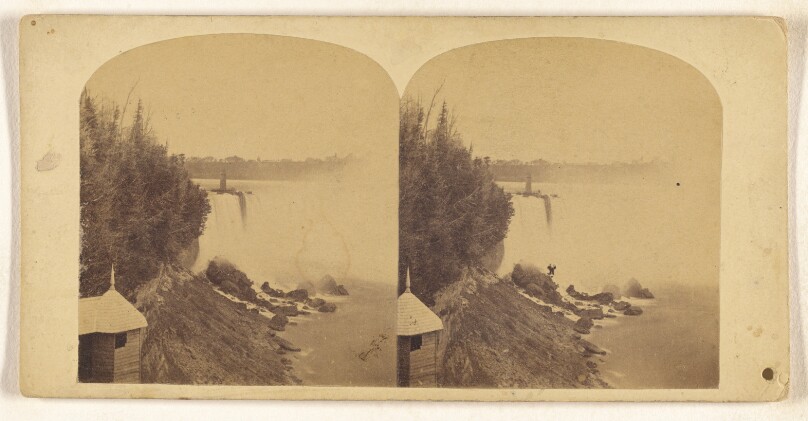 Goat Island, View from the Lower End, looking toward the Canada side.