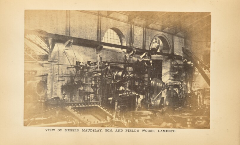 Messrs. Maudslay, Son, and Field's Works, Lambeth: Erecting Shop