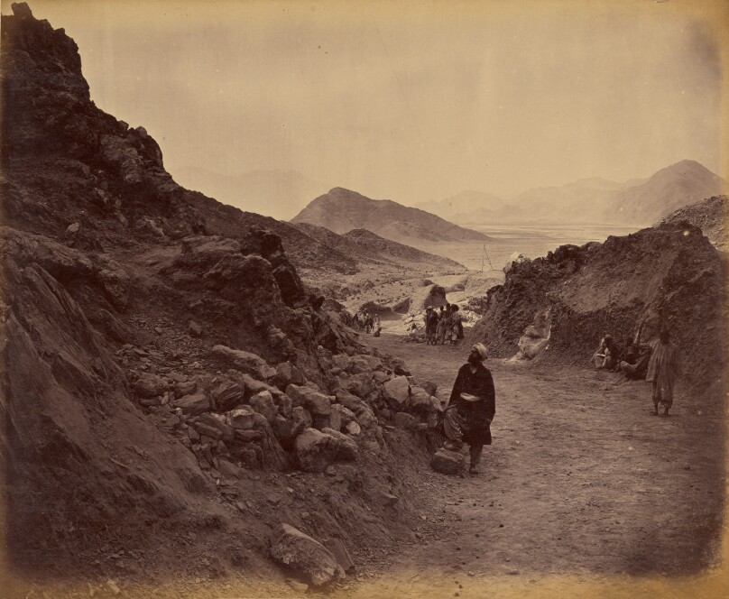 View of the descent from Khurd Khyber, looking towards Bassaule