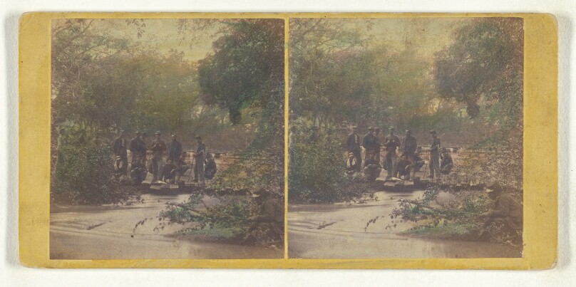 Pontoon Bridges on North Anna, Below Railroad Bridge, Where a Portion of the 2nd Corps under Gen. Hancock, crossed 23d May, 1864
