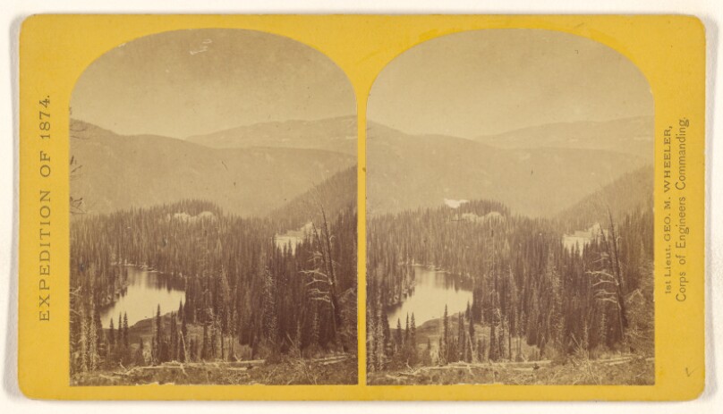 Lost Lakes, head of Conejos Canon, Colorado, in the Sierra San Juan range, near divide between Conjeos and south fork...