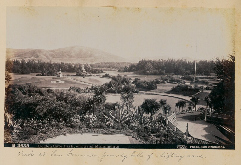 Golden Gate Park, Showing Monuments