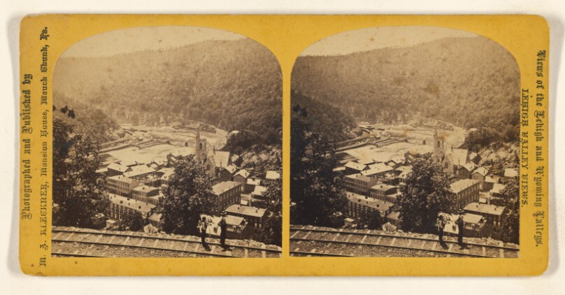 Bird's Eye View of Mauch Chunk.