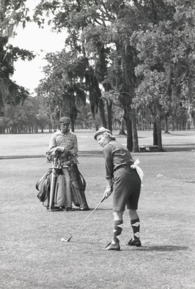 Houston's exclusive River Oaks Country Club where members prefer to ride over the golf course rather than walk.