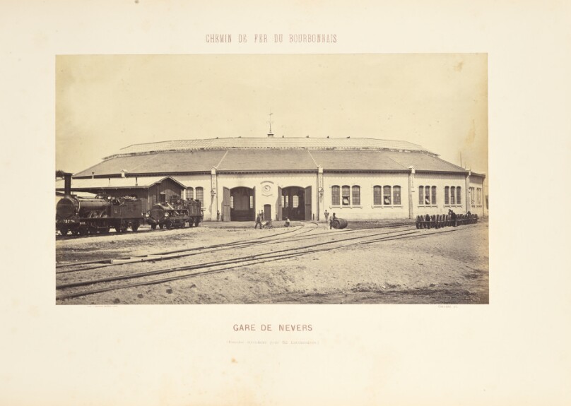 Gare de Nevers (Remise Ciculaire pour 32 Locomotives)