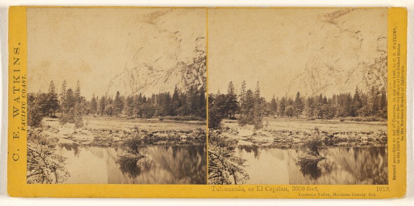 Tutocanula, or El Capitan, 3600 feet, Yosemite Valley, Mariposa County, Cal.