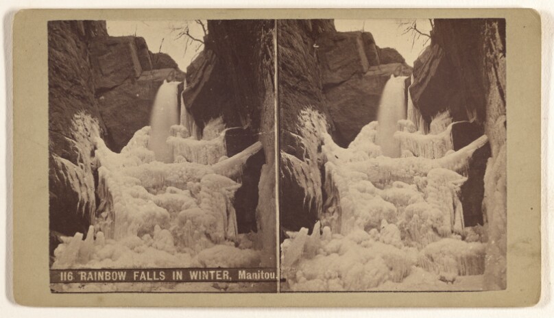 Rainbow Falls in Winter, Manitou.