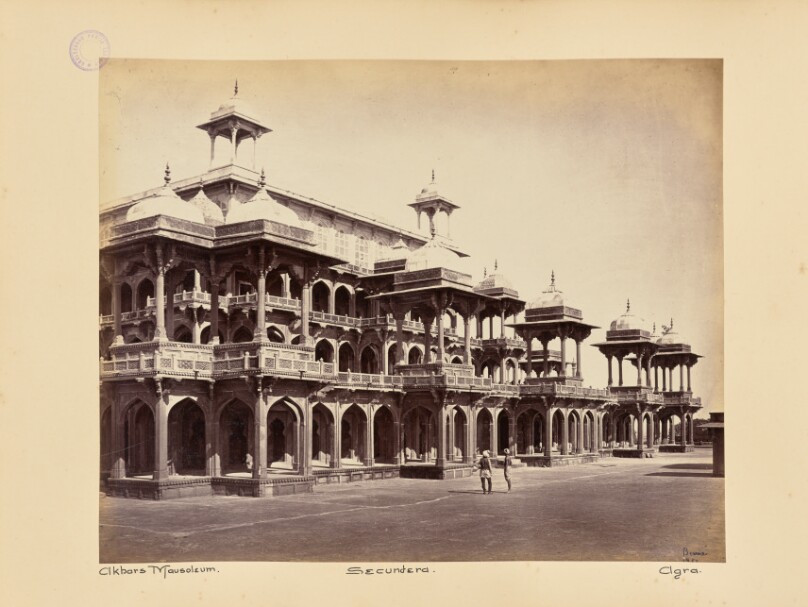 Secundra; The Mausoleum of Akbar, from an Angle of the First Terrace