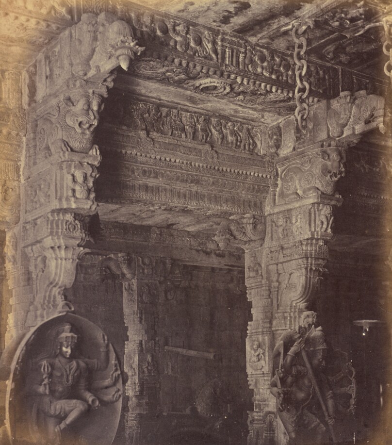 Interior of Peroor Temple. Nr. Coimbatore