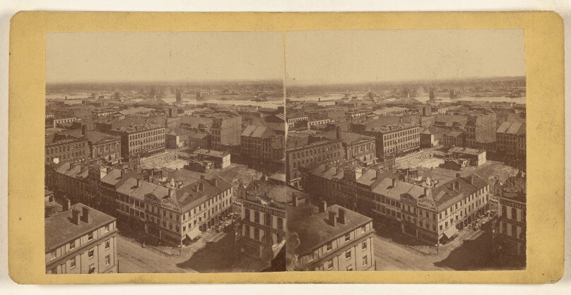 Bird's Eye View from Courthouse. North-east. [St. Louis, Missouri]