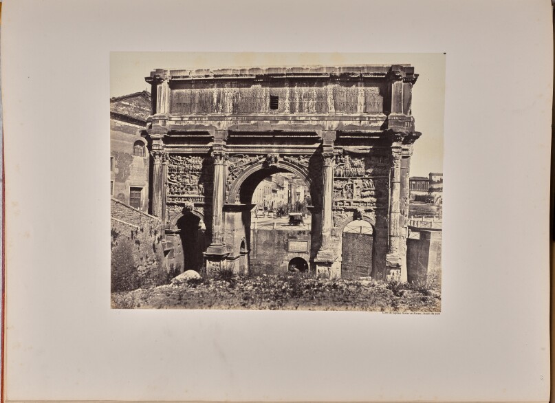 L'Arc de Septime Sevère au Forum, façade du nord