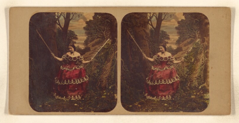 [Woman on a swing]