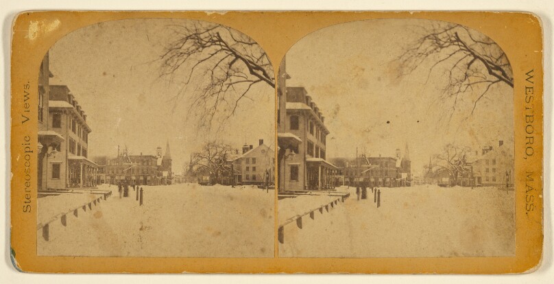 [Blizzard of 1888, Westboro, Mass.]