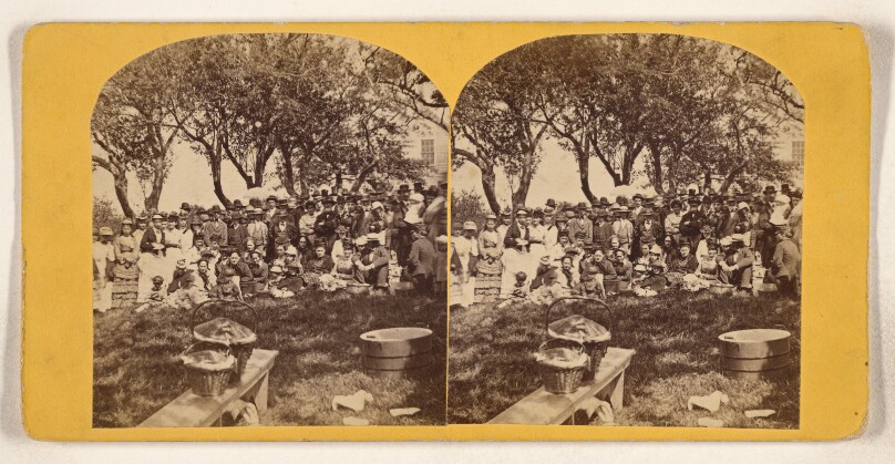 [Group of people at a picnic, Portland, Maine]