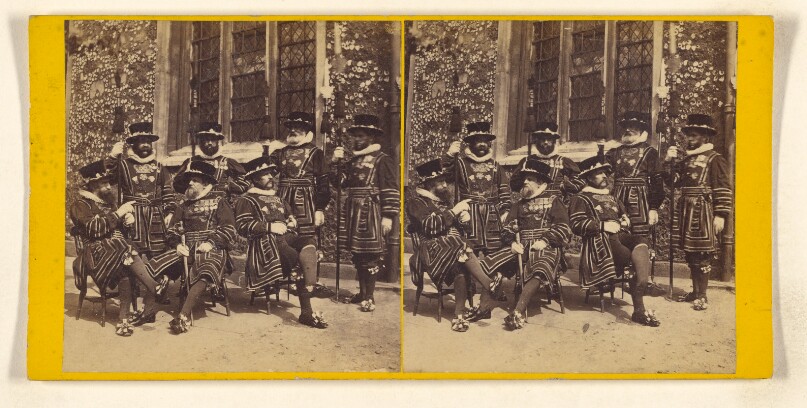 The Tower of London. - A Group of Warders in full Dress...