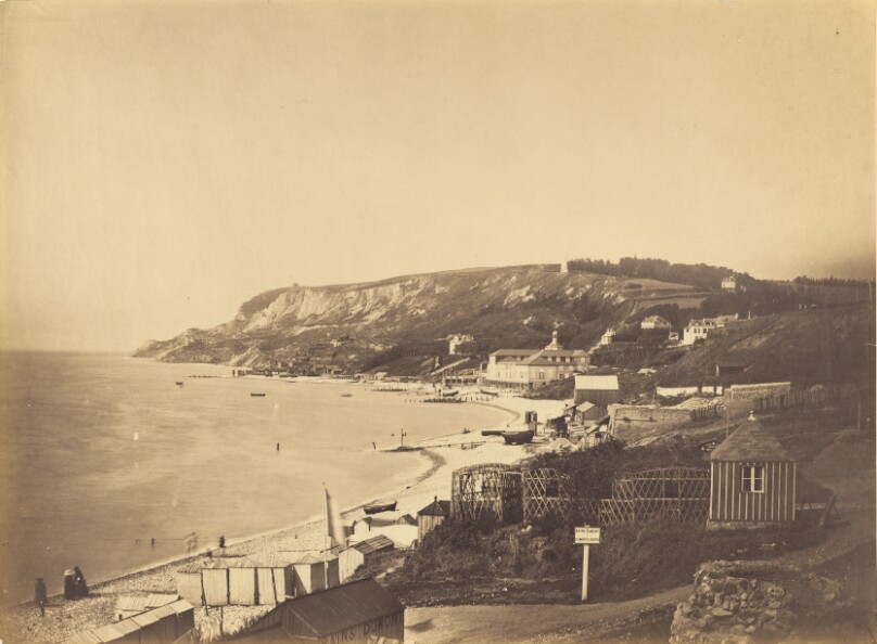 [Le Havre, la plage vers Sainte-Adresse et le Cap de le Heve]