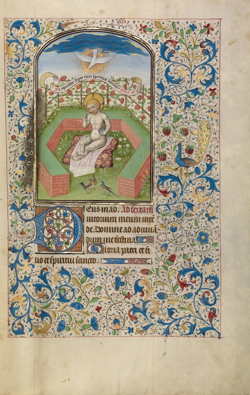 Jesus with an Orb in a Garden