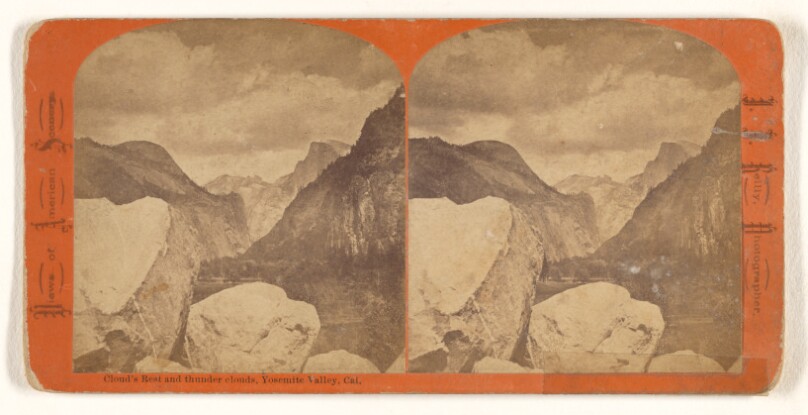 Cloud's Rest and thunder clouds, Yo Semite Valley, Cal.