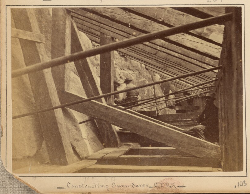 Constructing Snow Cover, C.P.R.R.