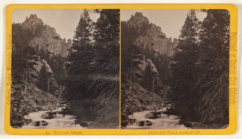 Above the Falls, Looking Up. [Boulder, Colorado]