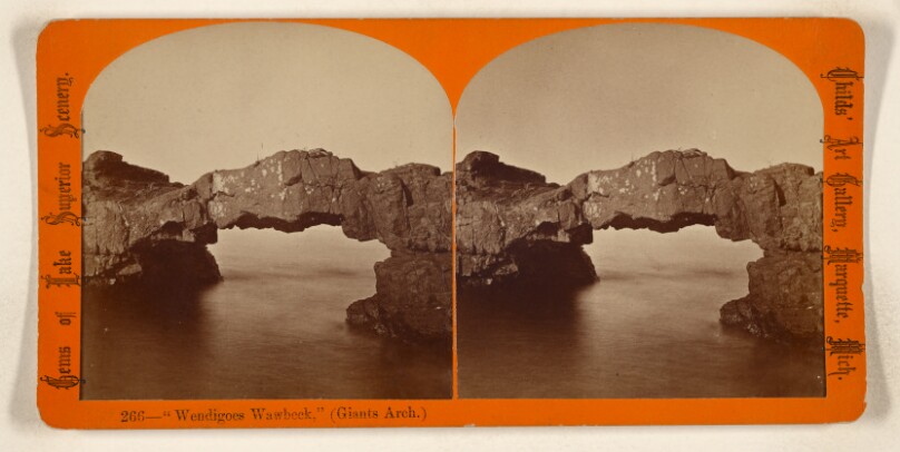"Wendigoes Wawbeck," (Giants Arch.) [Marquette, Michigan]