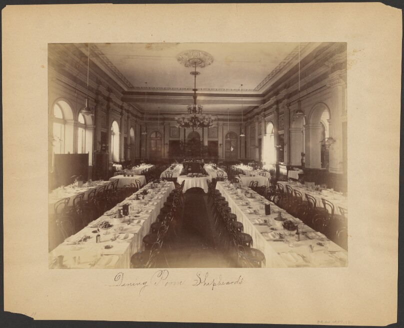 [Dining Room at Shepheard's Hotel]