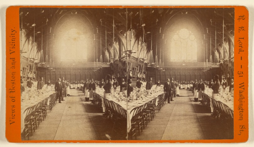 Interior View of Memorial Hall, Harvard College.
